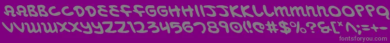 Weitere Informationen zur MagicBeansLeftalic-Schriftart MagicBeansLeftalic-Schriftart – Graue Schriften auf violettem Hintergrund