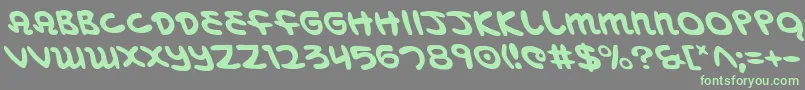 Más sobre la fuente MagicBeansLeftalic fuente MagicBeansLeftalic – Fuentes Verdes Sobre Fondo Gris