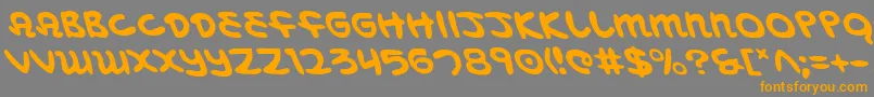 fuente MagicBeansLeftalic – Fuentes Naranjas Sobre Fondo Gris