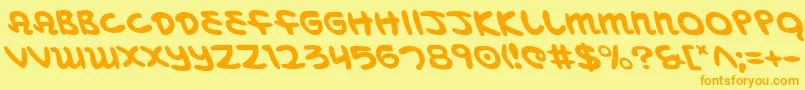 More about MagicBeansLeftalic Font MagicBeansLeftalic Font – Orange Fonts on Yellow Background