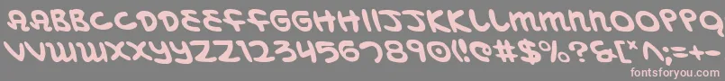 More about MagicBeansLeftalic Font MagicBeansLeftalic Font – Pink Fonts on Gray Background