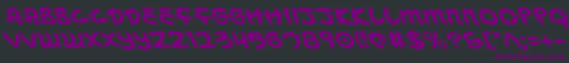 Saiba mais sobre a fonte MagicBeansLeftalic Fonte MagicBeansLeftalic – fontes roxas em um fundo preto
