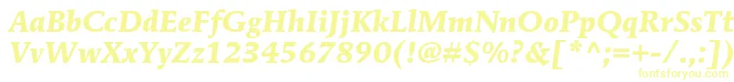 MendozaromanstdBolditalic Font – Yellow Fonts