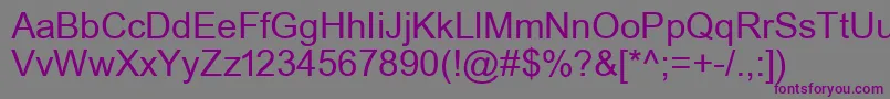Шрифт UkArial1Normal – фиолетовые шрифты на сером фоне