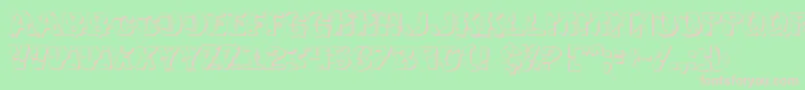 Hulkbusters3D Font – Pink Fonts on Green Background