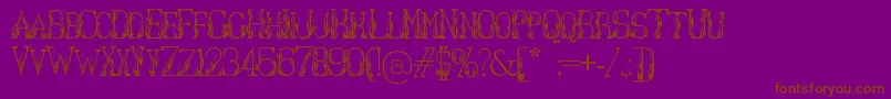 Hotlibrarian Font – Brown Fonts on Purple Background