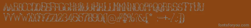 Hotlibrarian Font – Gray Fonts on Brown Background