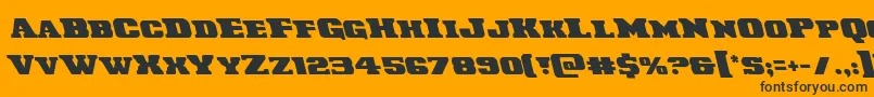 Laredotrailleft Font – Black Fonts on Orange Background