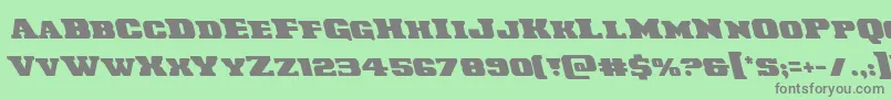 Laredotrailleft Font – Gray Fonts on Green Background