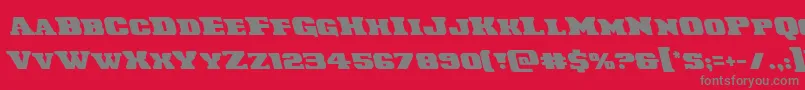 Laredotrailleft Font – Gray Fonts on Red Background