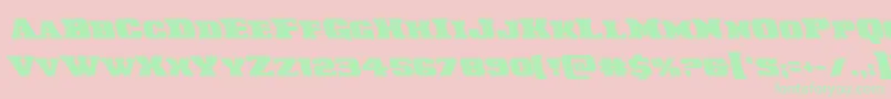 Laredotrailleft Font – Green Fonts on Pink Background