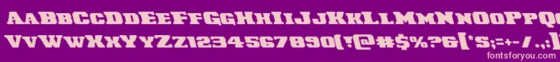 Laredotrailleft Font – Pink Fonts on Purple Background