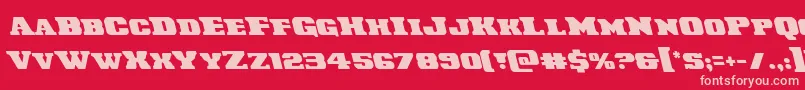 Laredotrailleft Font – Pink Fonts on Red Background