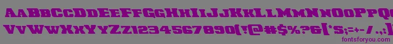 Laredotrailleft Font – Purple Fonts on Gray Background