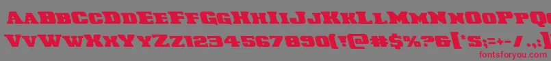 Laredotrailleft Font – Red Fonts on Gray Background