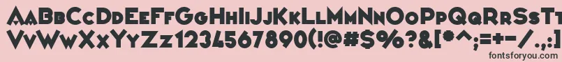 VarietРІConfРІrencier Font – Black Fonts on Pink Background