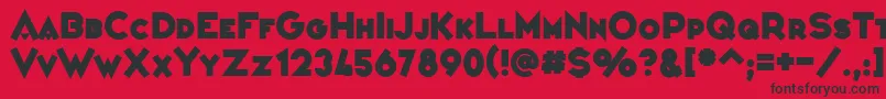 VarietРІConfРІrencier Font – Black Fonts on Red Background