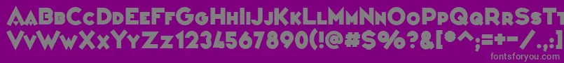 VarietРІConfРІrencier Font – Gray Fonts on Purple Background