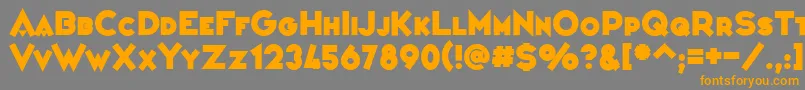 VarietРІConfРІrencier Font – Orange Fonts on Gray Background