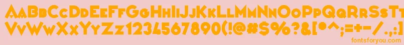 VarietРІConfРІrencier Font – Orange Fonts on Pink Background