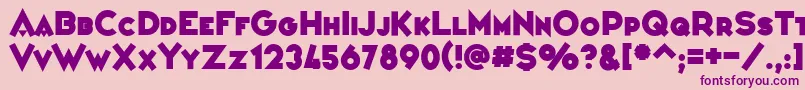 VarietРІConfРІrencier Font – Purple Fonts on Pink Background