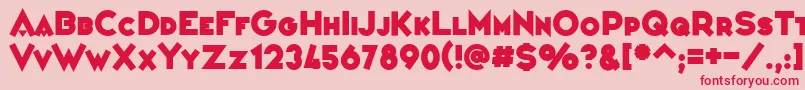 VarietРІConfРІrencier Font – Red Fonts on Pink Background
