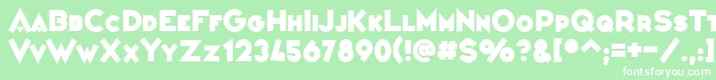 VarietРІConfРІrencier Font – White Fonts on Green Background