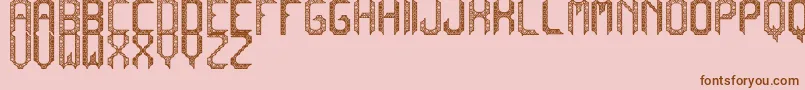 CadabraDebilex Font – Brown Fonts on Pink Background