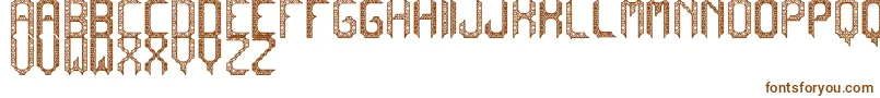 Шрифт CadabraDebilex – коричневые шрифты на белом фоне