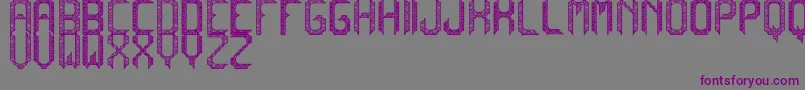 CadabraDebilex-fontti – violetit fontit harmaalla taustalla