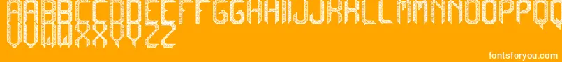 CadabraDebilex Font – White Fonts on Orange Background