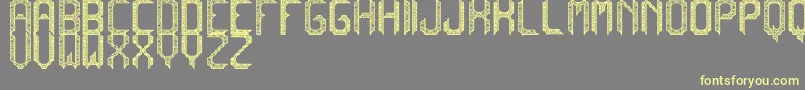 CadabraDebilex Font – Yellow Fonts on Gray Background