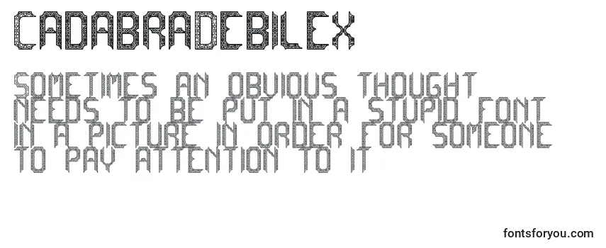 Шрифт CadabraDebilex
