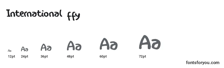 International ffy Font Sizes