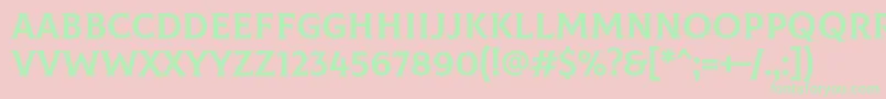 ColusRegular Font – Green Fonts on Pink Background