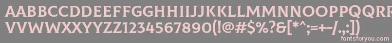 ColusRegular Font – Pink Fonts on Gray Background