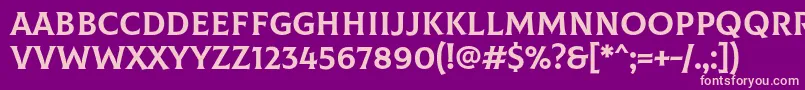 ColusRegular Font – Pink Fonts on Purple Background