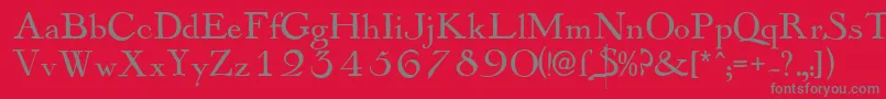 More about Mayflowerantique Font Mayflowerantique Font – Gray Fonts on Red Background