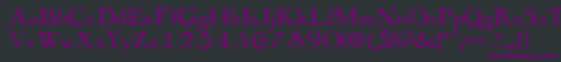 Mayflowerantique Font – Purple Fonts on Black Background