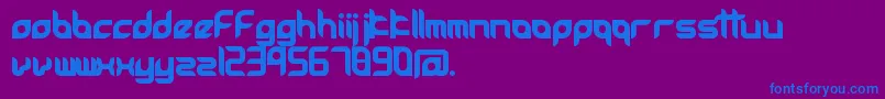 Accessories Font – Blue Fonts on Purple Background