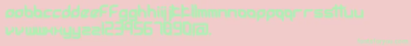 Accessories Font – Green Fonts on Pink Background
