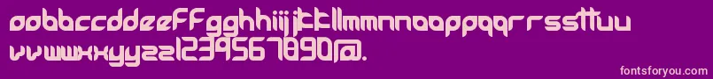 Accessories Font – Pink Fonts on Purple Background