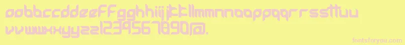 Accessories Font – Pink Fonts on Yellow Background