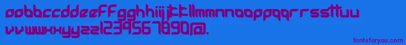 Accessories Font – Purple Fonts on Blue Background