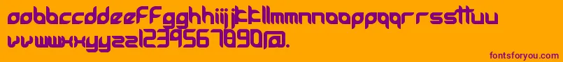 Accessories Font – Purple Fonts on Orange Background