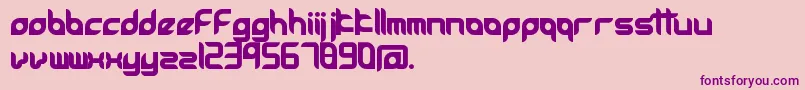 Accessories Font – Purple Fonts on Pink Background