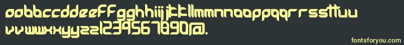 Accessories Font – Yellow Fonts on Black Background