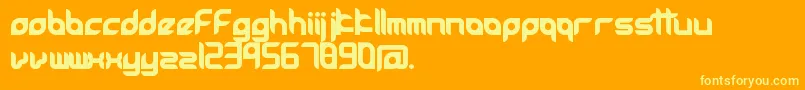 Accessories Font – Yellow Fonts on Orange Background