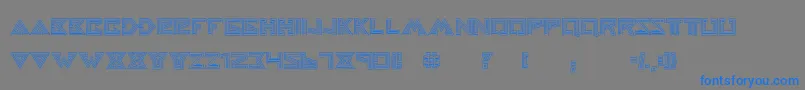 HelloearthRegular Font – Blue Fonts on Gray Background