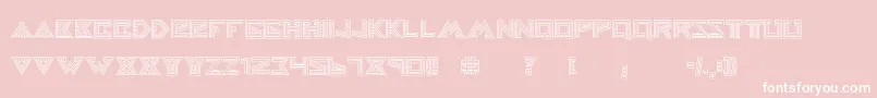 HelloearthRegular Font – White Fonts on Pink Background